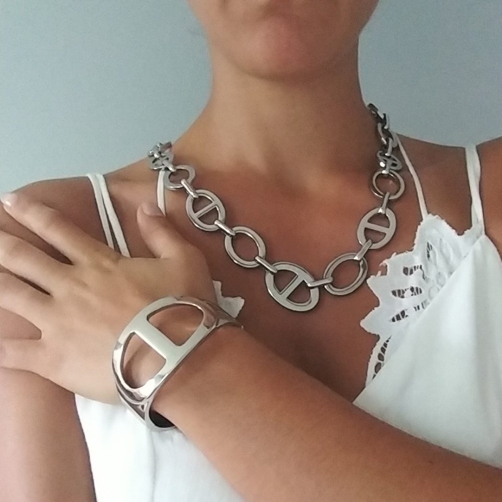 White House black market Jewelry set silver